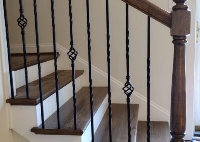 inetior stair railing remodeling williamsburg, va