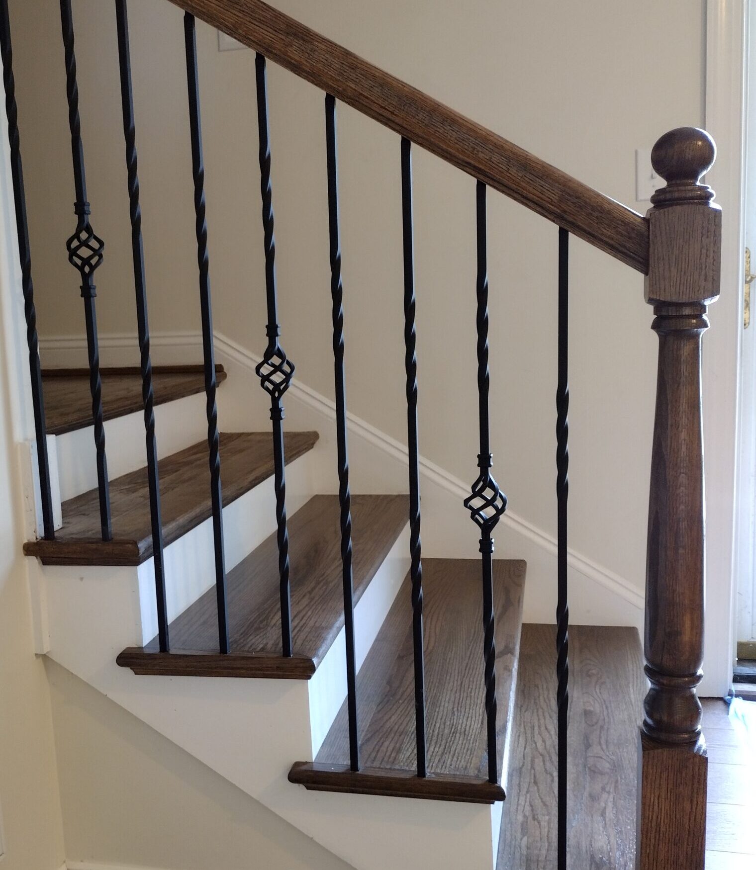 inetior stair railing remodeling williamsburg, va